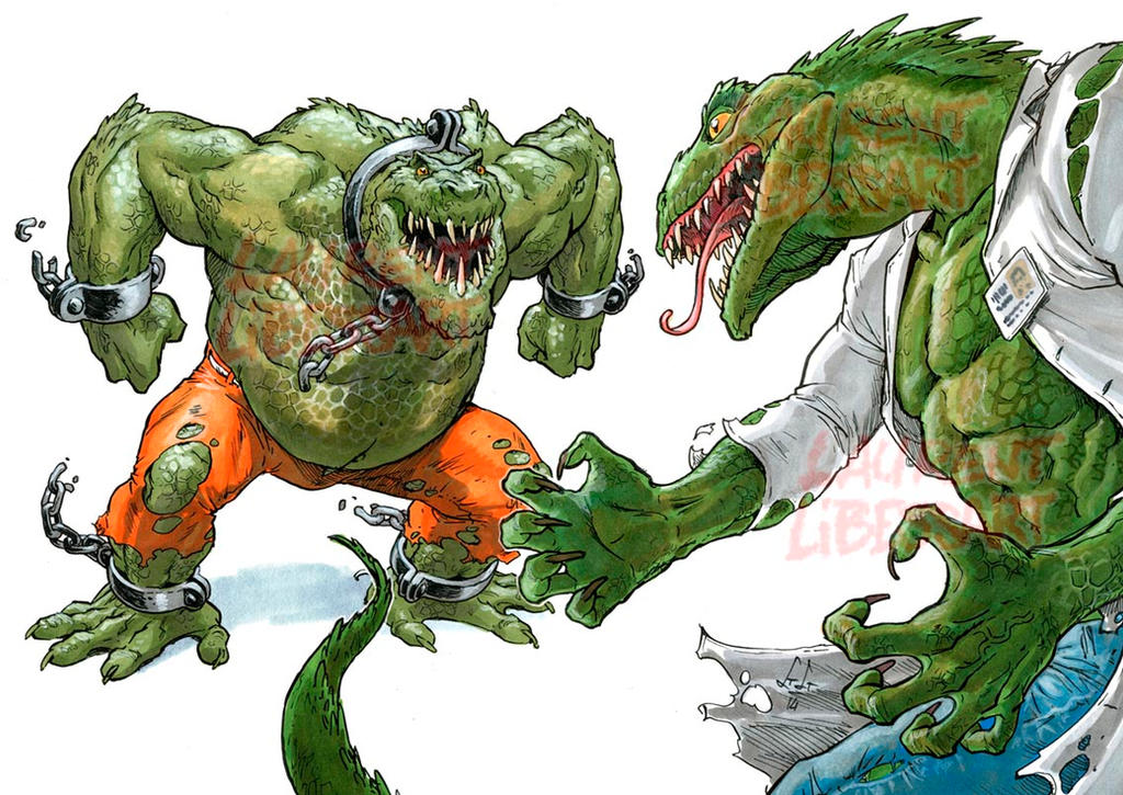 Killer-Croc The-Lizard Laurent-Libessart DA by pin-up-corner-shop on Devian...