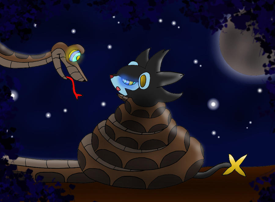 Kaa captures Luxray