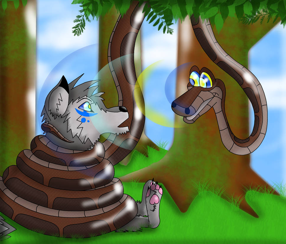 Python Vore Wolf The Snake's Way of Taming The Wolf! by Kinipharian on DeviantArt