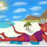 Crestellia Chilling on a Camaraderie Beach!