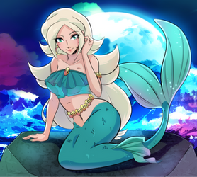 [YCH] Mystic Mermaid - Princess Violetta