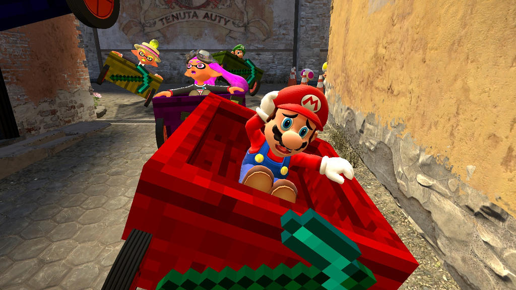 Garry S Mod Mario Kart X Splatoon X Minecraft 2 By Kamoulox00 On Deviantart