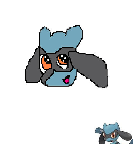 My first Riolu drawing (Using Paint) by Tails-4-eva on DeviantArt