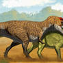 Daspletosaurus and Brachyolophus