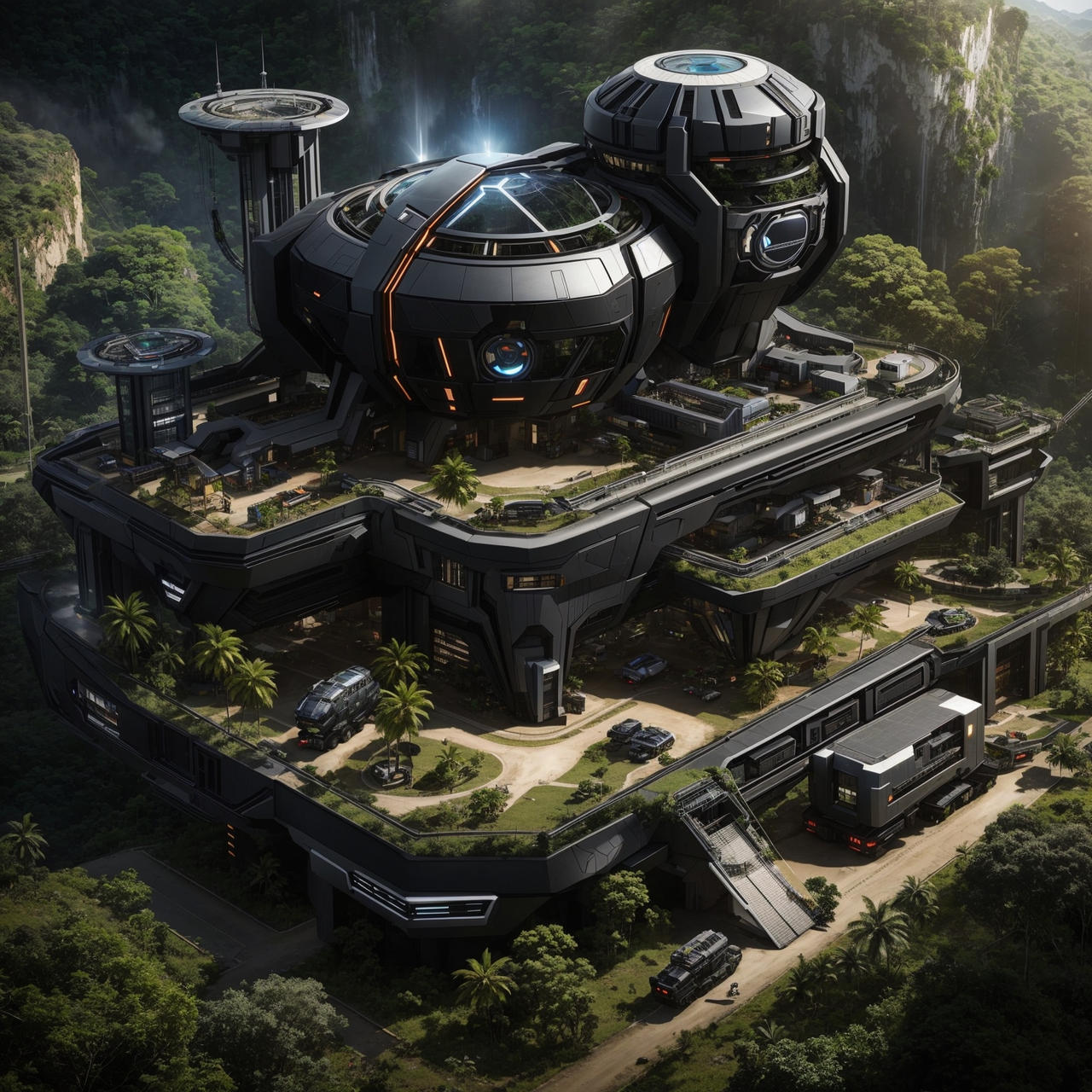 High Tech Base Covered By Nature by Dumindu1019 on DeviantArt