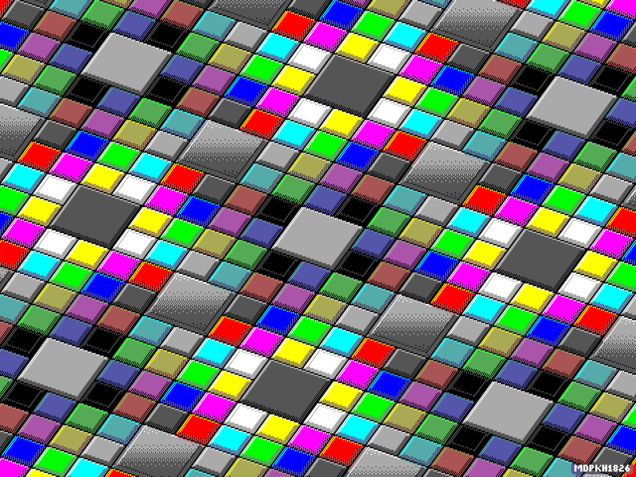 EGA Color Tiles