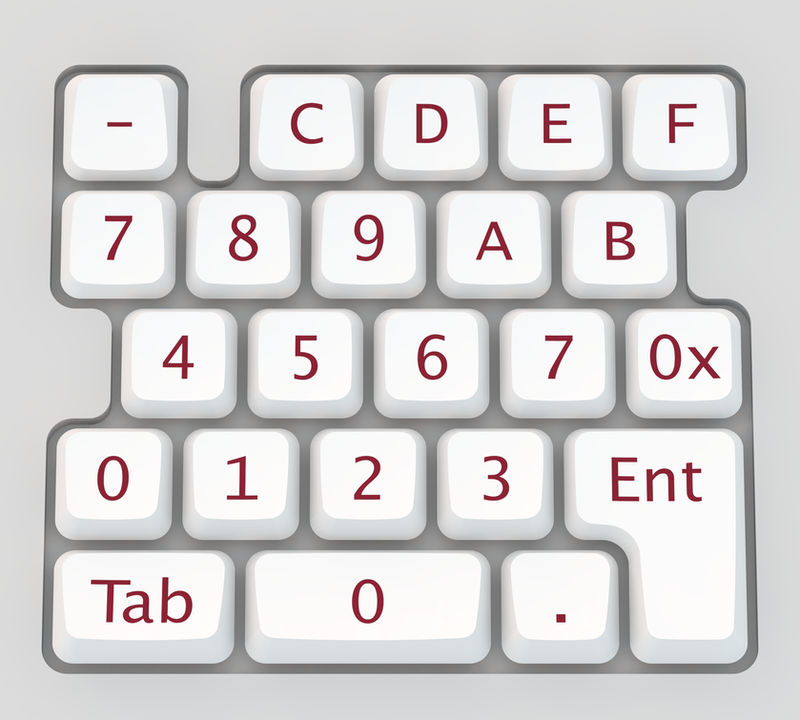 Dual Base Numeric Data Entry Keypad by vidthekid
