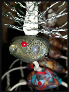 Alien Peacock Lady - closeup WIP