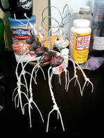 Alien Peacock Lady - armature WIP