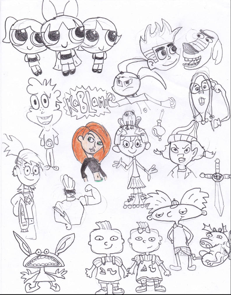 Random Cartoon Drawing cartoon random draw by violetaroo on DeviantArt