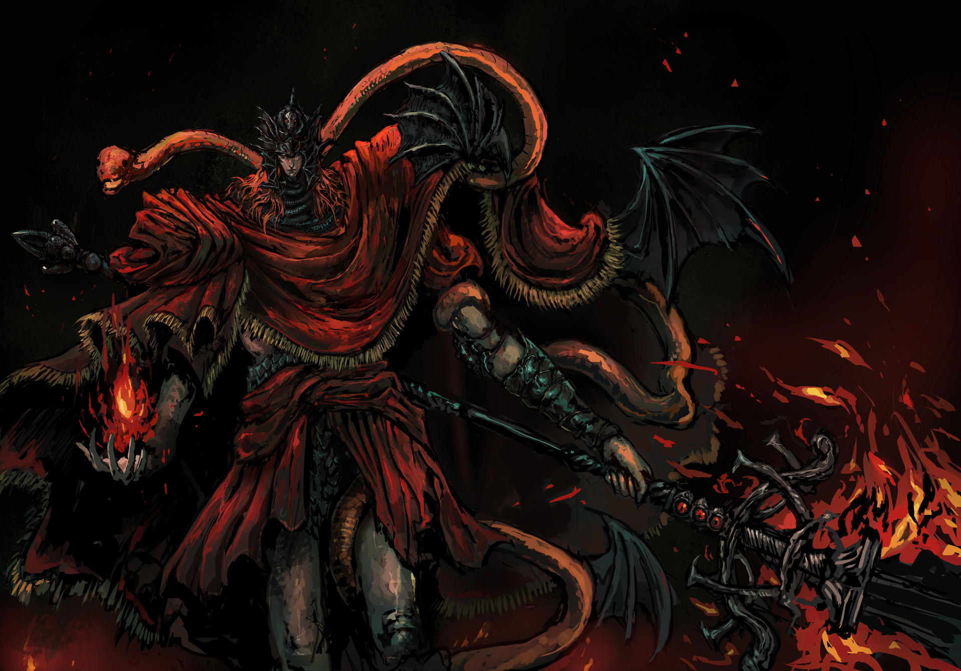 Messmer the Impaler by CarpetCrawler on DeviantArt