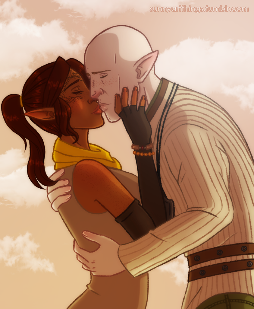 Commission - Solas x Coria Lavellan