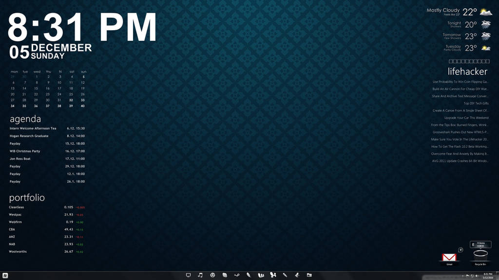 First Rainmeter by Scotty77