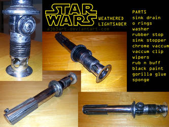 Weathered lightsaber