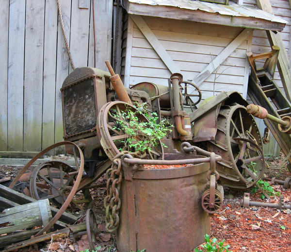 OUT BEHIND THE BARN