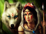 Princess Mononoke by JoJoesArt