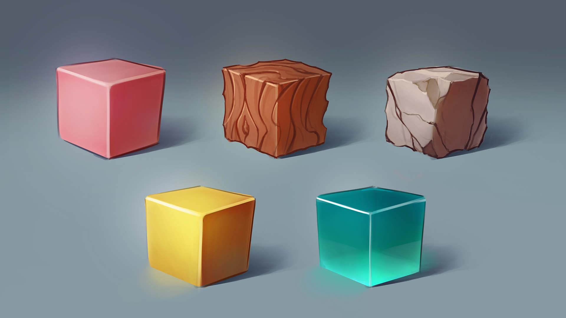 Stylized Material Studies by sulvijan on DeviantArt