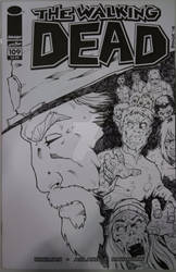 The Walking Dead 109 Sketch Cover