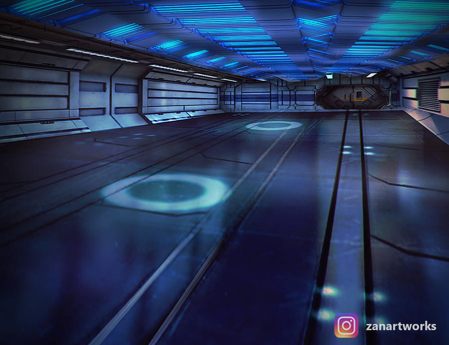 Sci Fi Spaceship Interior Scene By Zainyboykhan On Deviantart