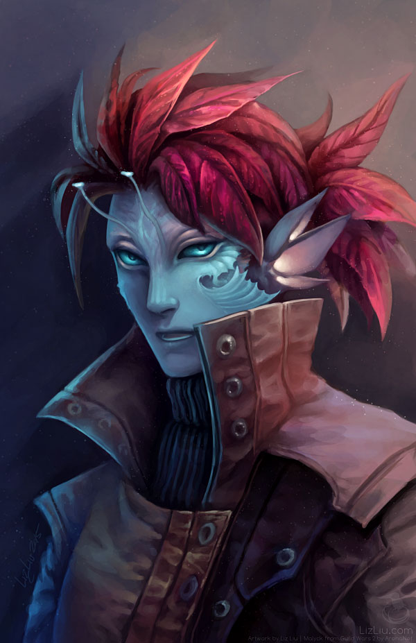 Malyck Portrait Painting by Landylachs