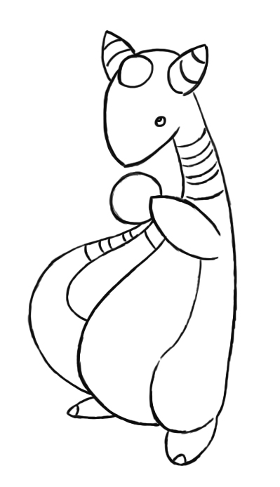 Ampharos Lineart