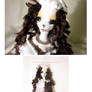 Dog lady autumn