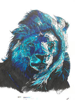 The blue lion