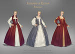 Fielfalt costume design set 4w | Medieval fashion by Shleger