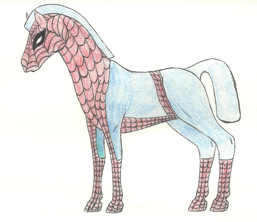 Spider Man Horse by UnicornsDragonChild1 on DeviantArt
