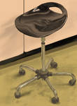 Glossy Chair still life by dkdelicious