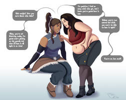 Commission: The Legend of Korra's Weight Gain