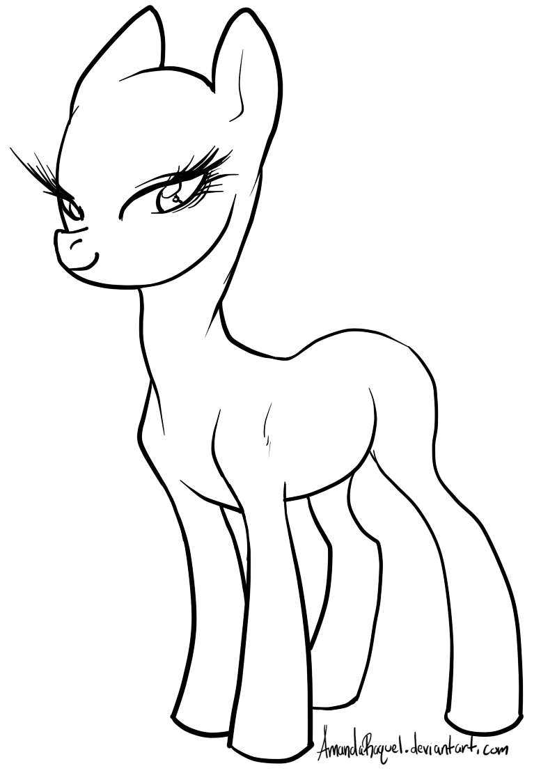 Elegant Girl Pony Base