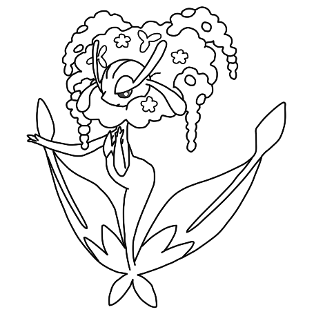 Lineart of Florges by Totalheartsboy on DeviantArt