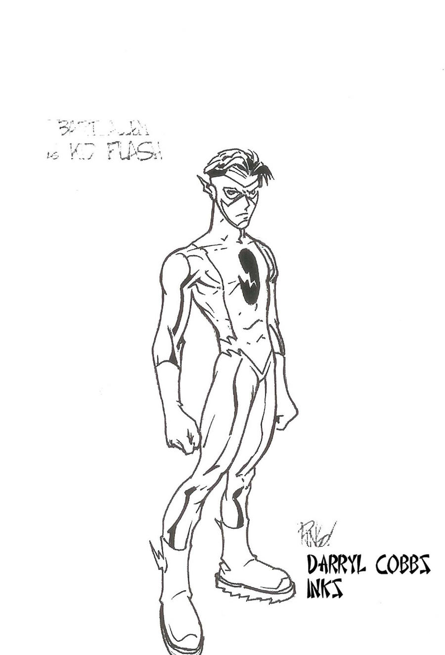 Kid Flash inks