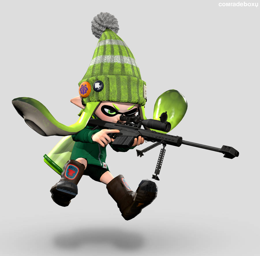 Splatoon 1 - Lime Inkling Girl by mrjossman3 on DeviantArt