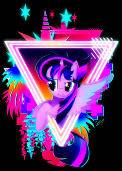 Neon Twilight Sparkle