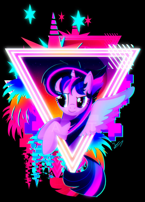 Neon Twilight Sparkle by II-Art