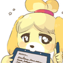 Isabelle: Sign here!~