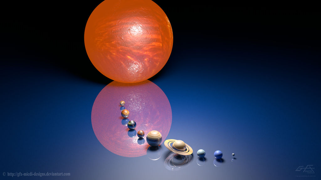 The Solar System Planetary 3D by gfx-micdi-designs