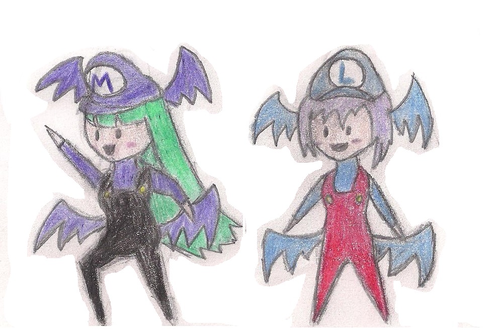 Paper Morrigan and Paper Lilith