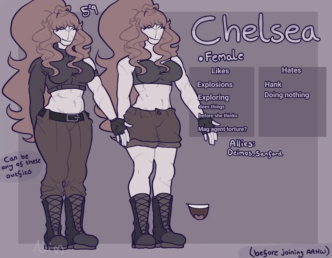Chelsea Character Chelsea Character Sheet by TheLeonardFr33m4n on DeviantArt