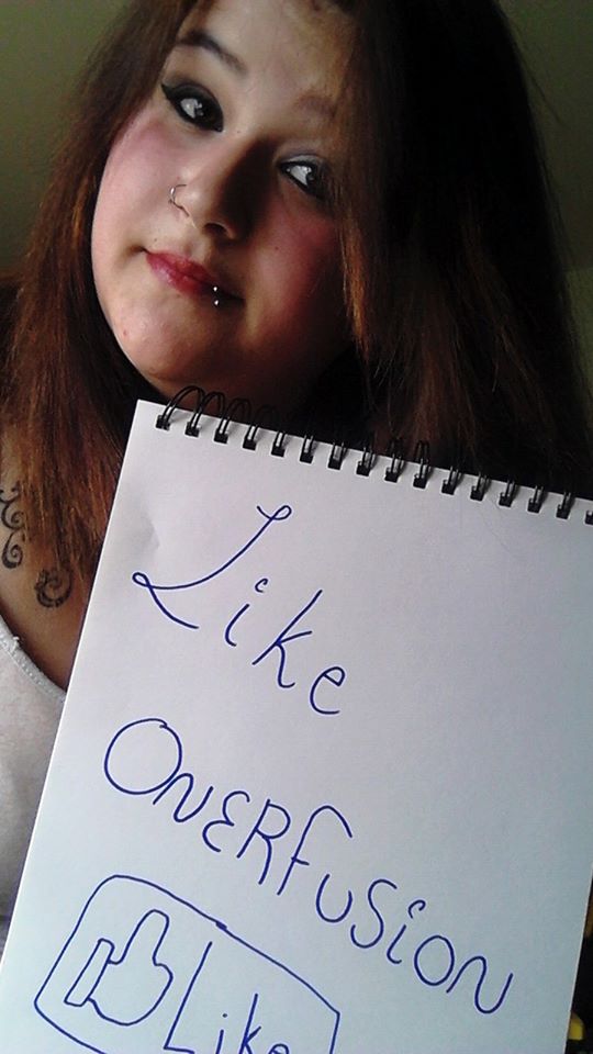 Fansign by a pierced girl for onerfusion