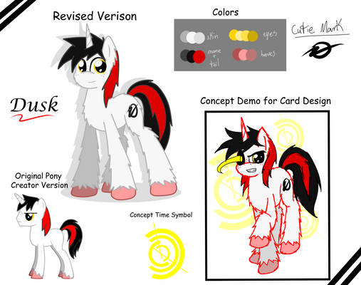 Dusk Original Character Reference Sheet