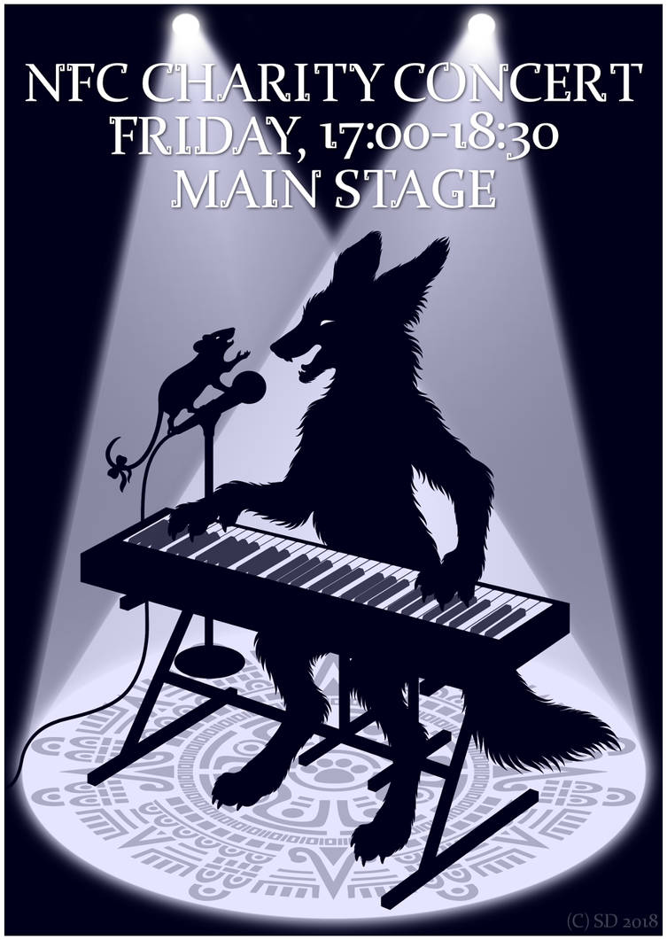 NFC Charity Concert Poster by swandog