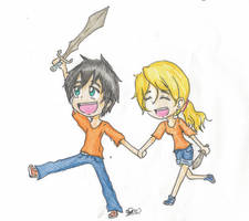 Contest Prize - Chibi Percy and Annabeth