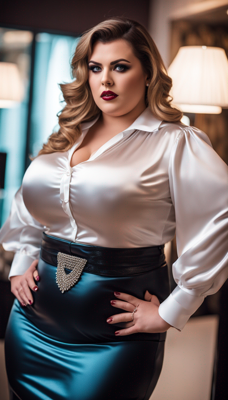 BBW Satin Secretary By Latexprincess00 On DeviantArt bbw-satin-secretary-by-latexprincess00-on-deviantart