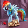 Rainbow Dash with saddle bags and whistle