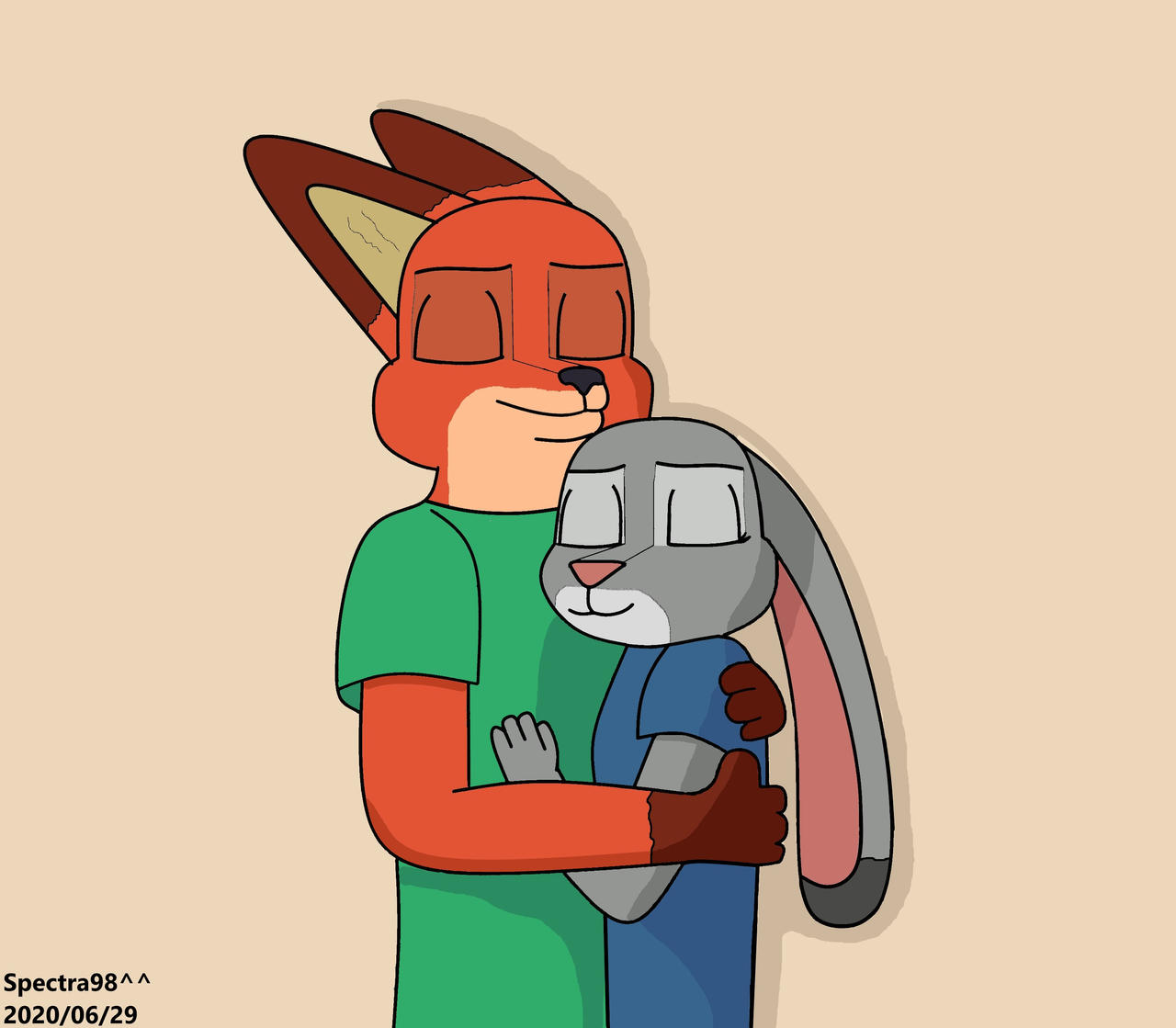 Hug (WildeHopps Version) by Spectra98 on DeviantArt