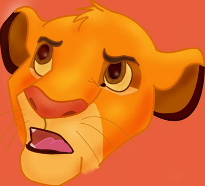 Simba Headshot by zahraandthepea on DeviantArt