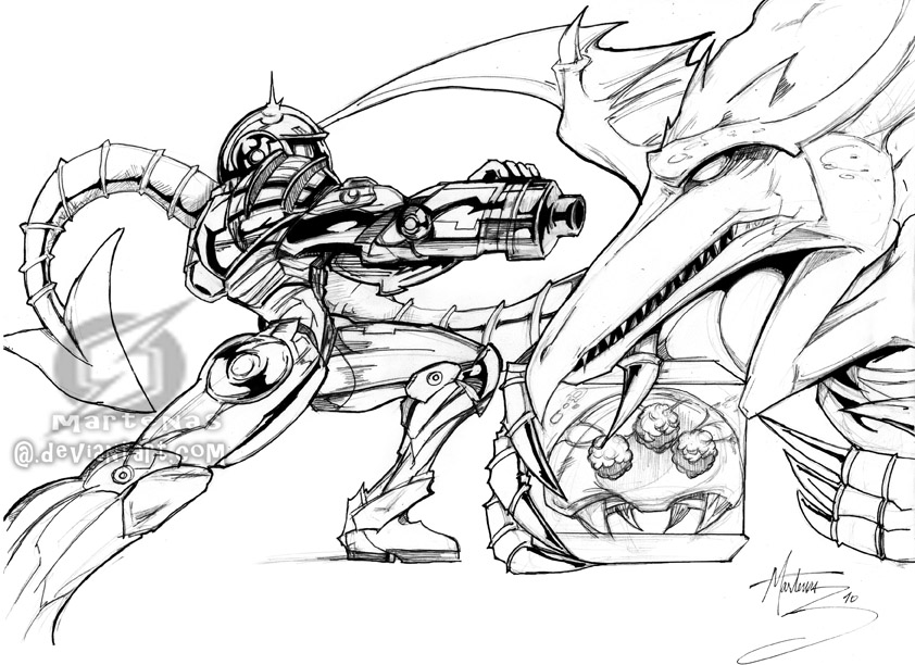 supermetroid lineart